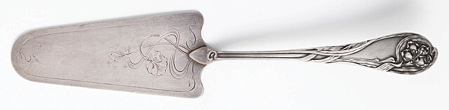 ŁOPATKA DO CIASTA wz Irys (secesja), Polska, Warszawa, Fraget, ok. 1920
