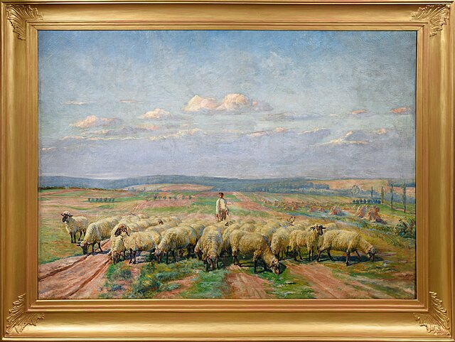 Owce na pastwisku, 1936