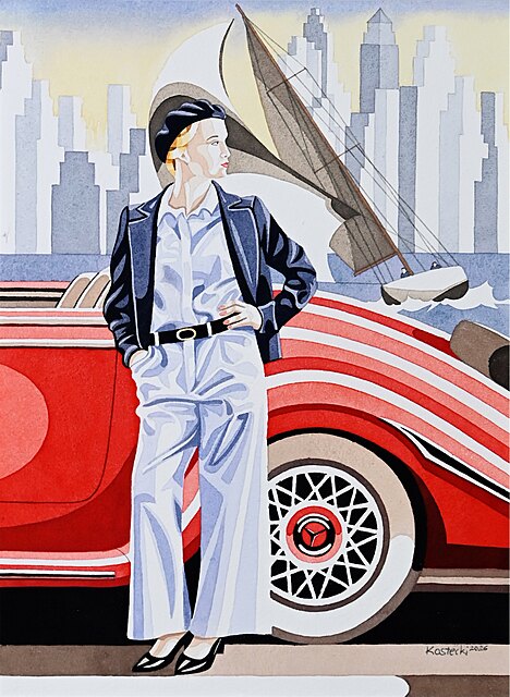 Kobieta i czerwony mercedes, 2026