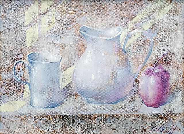 Martwa natura z jabłkiem, 2014