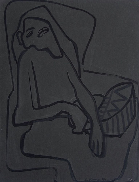 Kobieta w fotelu, 1950