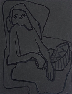 Kobieta w fotelu, 1950