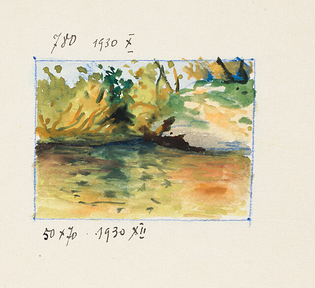 Nad stawem, 1930