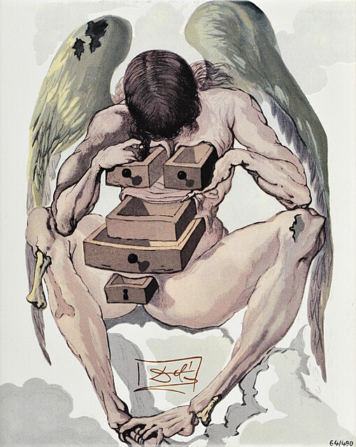 The Fallen Angel. Ilustracja do Boskiej Komedii Dantego