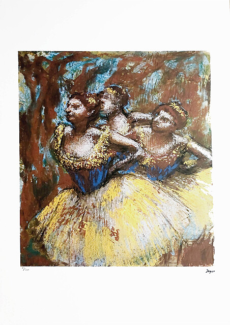 Three Dancers (Yellow Skirts, Blue Blouses)