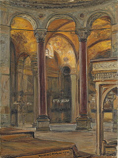 "Hagia Sophia - wnętrze" (1940)