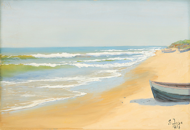 "Brzeg morski z łodziami" (1938)