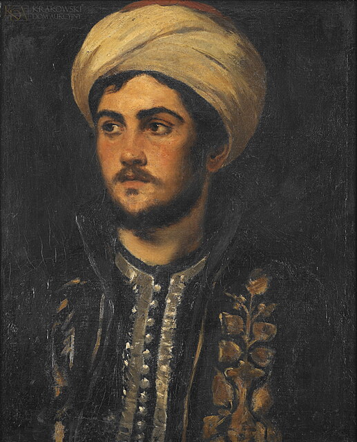 "Mężczyzna w stroju orientalnym"