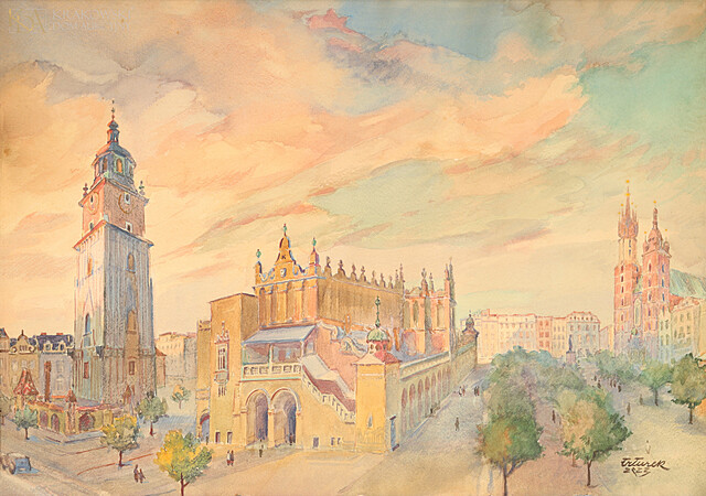 "Rynek Główny w Krakowie" (1923)