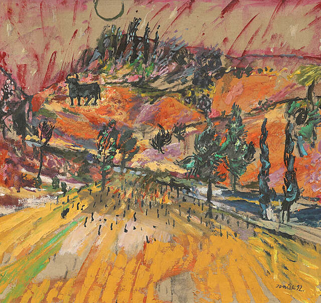"Pejzaż hiszpański z bykiem" (1992)