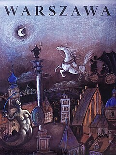 Warszawa, odręcznie sygnowany