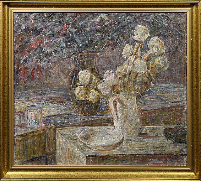 Martwa natura z kwiatami w dzbanach,1964
