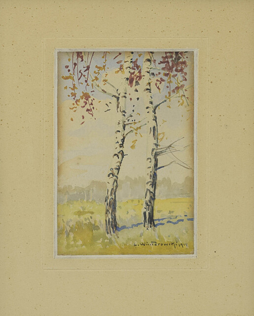 Dwie brzozy, 1914