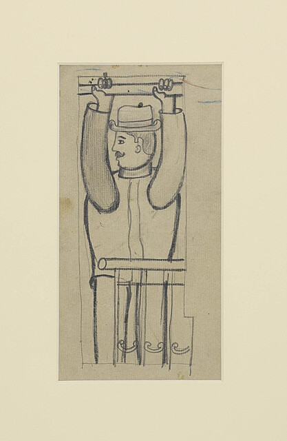 Mężczyzna z uniesionymi rękami, 1926