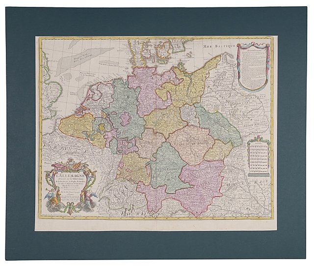 [Mapa Germanii i Polski] G de L’Isle, L’Allemagne, 1780