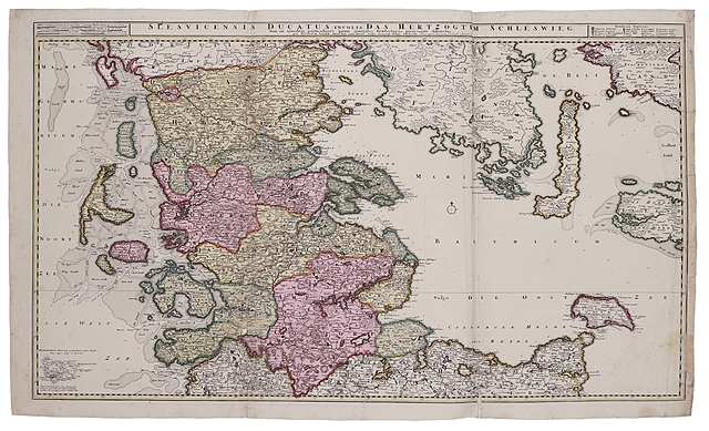 [Szlezwig] Nicolaus Visscher i Petrus Schenk, Slesvicensis Ducatus, 1725