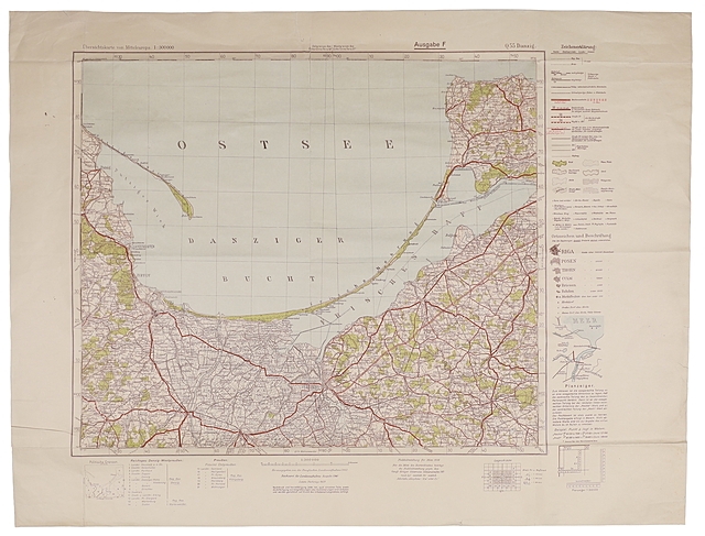 Mapa sztabowa Zatoki Gdańskiej
