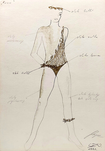 Faun (szkic kostiumu scenicznego)