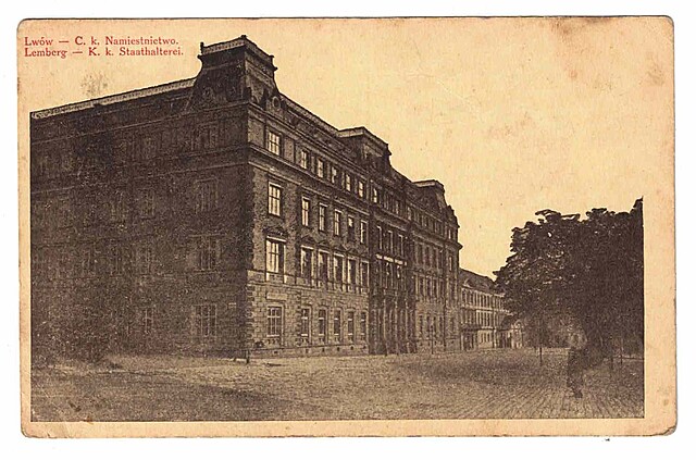 Lwów – C. k. Namiestnictwo.