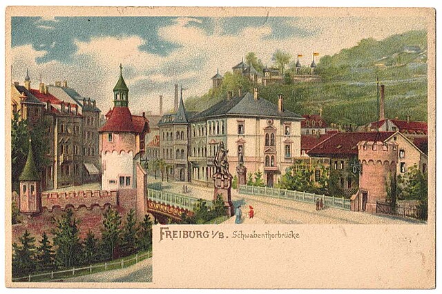 Freiburg. Schwabenthorbrucke