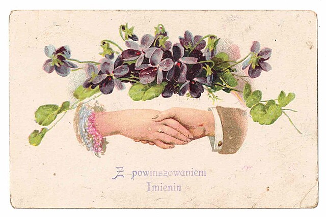 Z powinszowaniem Imienin