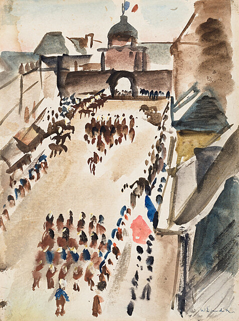 Parada z okazji Dnia Bastylii, ok. 1930