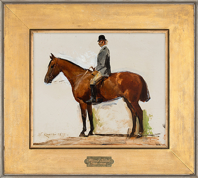 "Jeździec na koniu", 1879 r.