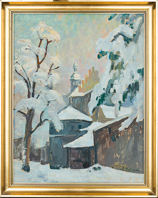 "Kraków. Zima na Salwatorze", 1958 r.