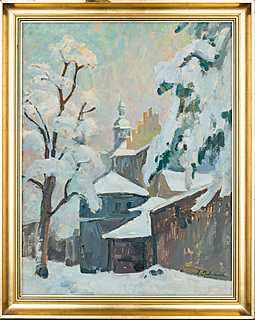 "Kraków. Zima na Salwatorze", 1958 r.