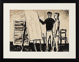 "W pracowni artysty", 1955 r.