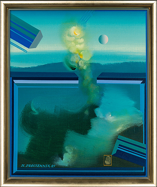 "Kompozycja turkusowa", 1989 r.