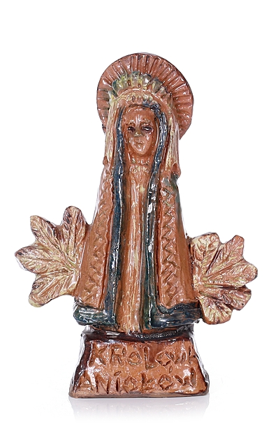 Ceramiczna figurka Matki Boskiej Królowej Aniołów