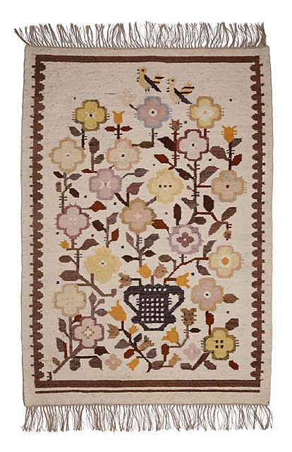 Kilim z motywem bukietu kwiatów, Cepelia