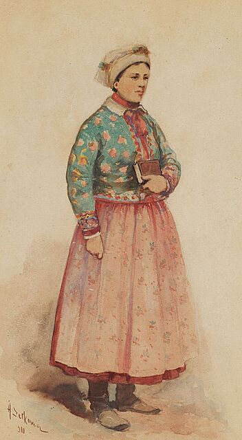 DZIEWCZYNA Z KSIĄŻKĄ, 1910