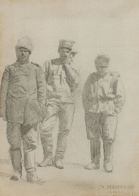 STUDIUM ROSYJSKICH ŻOŁNIERZY, 1901