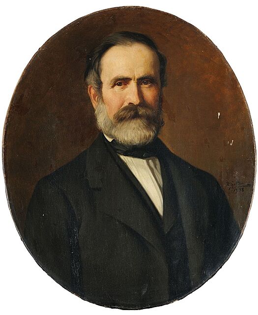 PORTRET BRODATEGO MĘŻCZYZNY, 1878