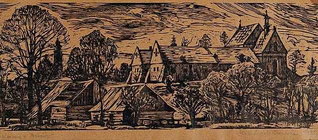 KLASZTOR FRANCISZKANÓW W BIECZU, 1955