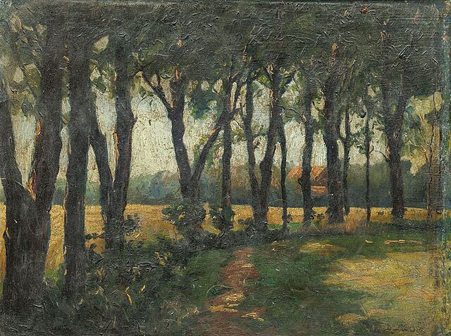 SZPALER DRZEW, ok. 1920