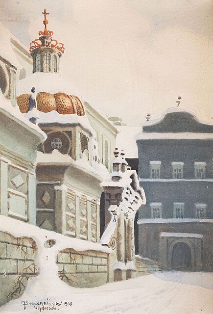 KAPLICA ZYGMUNTOWSKA POD ŚNIEGIEM, 1938