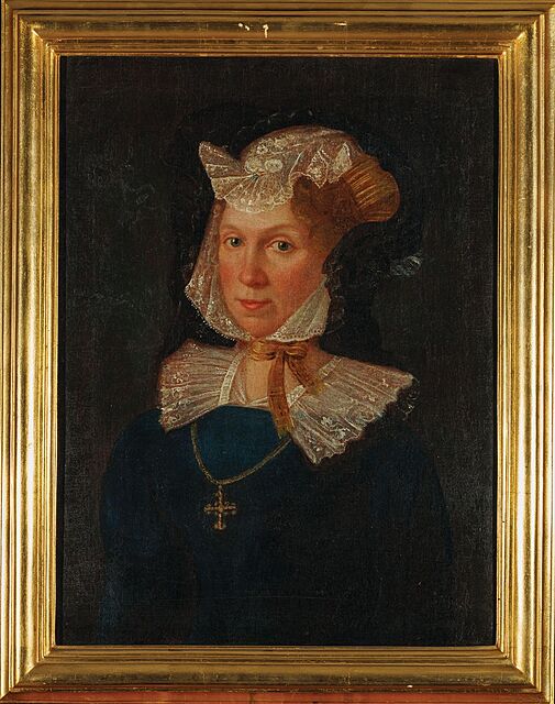 PORTRET DAMY W CZEPCU, ok. 1800