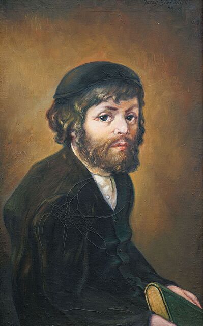 PORTRET MŁODEGO ŻYDA Z KSIĘGĄ, 1976