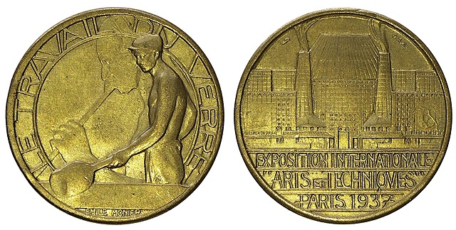 MEDAL, WYSTAWA POWSZECHNA „SZTUKA I TECHNIKA”, Paryż, 1937