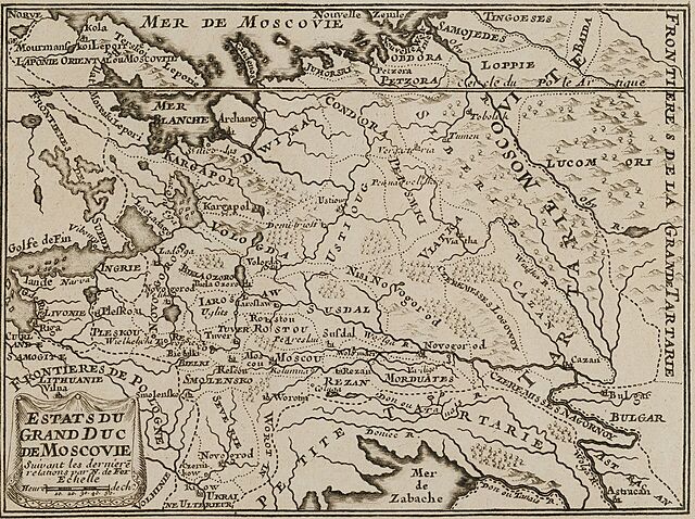 MAPA KSIĘSTWA MOSKIEWSKIEGO
