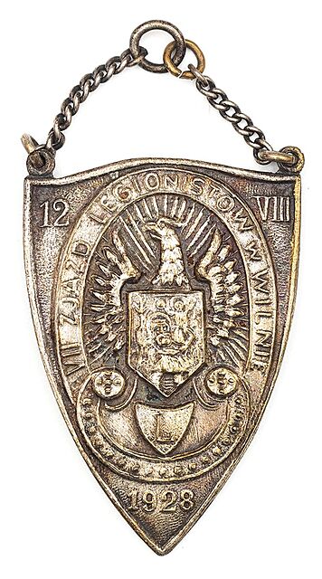 ODZNAKA PAMIĄTKOWA, VII ZJAZD LEGIONISTÓW W WILNIE, 1928