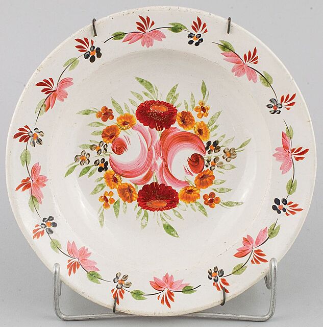 TALERZ GŁĘBOKI, Śląsk, Parowa (Tiefenfurt), Reinhold Matthiesen, 1860 - 1872