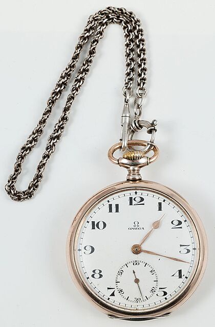 ZEGAREK KIESZONKOWY, Szwajcaria, Omega, 1921