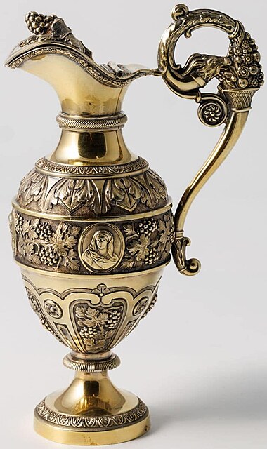 AMPUŁKA NA WINO, Francja, Paryż, Alexis Renaud, 1819 - 1838
