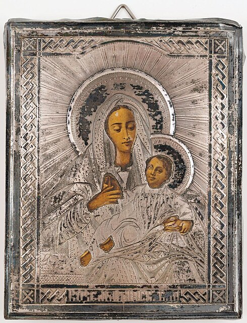 IKONA, MATKA BOŻA KOZIELSZCZAŃSKA, Ukraina, Kijów, 1894