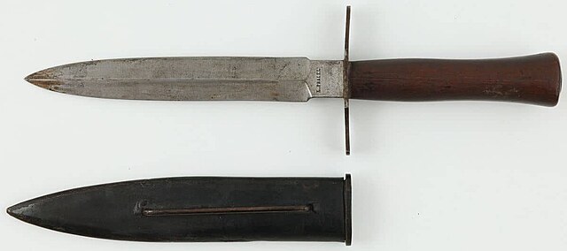 FRANCUSKI NÓŻ OKOPOWY M1916 „MŚCICIEL”, Pradel