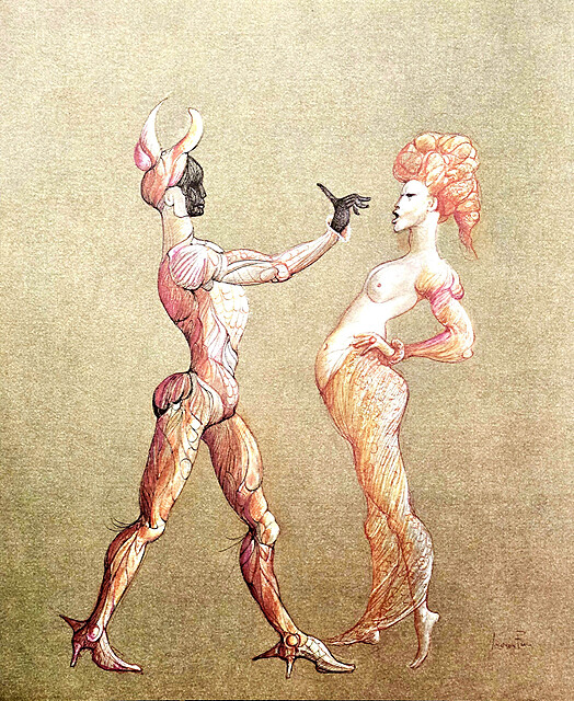 Les Deux Personnages (Dwie postacie) z cyklu LesPersonnages / Masquerades) 1980